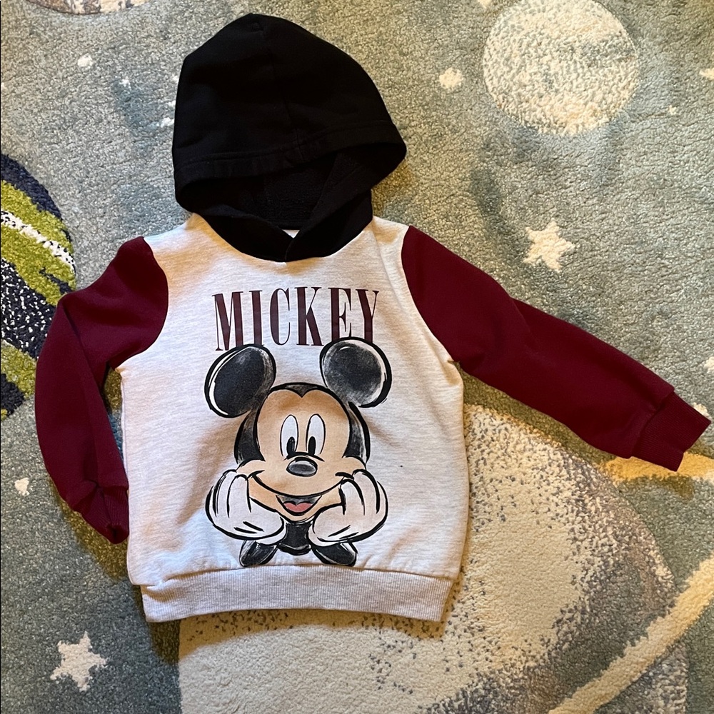 Disney Mickey hoodie for 3yo